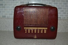 Vintage Emerson Tube Radio Red
