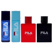 Fila Mens Cologne Gift Set - Fila Fresh, Fila Black, Fila Red - 3 pc EDT