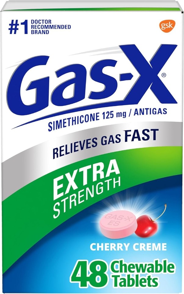 Extra Strength Chewable Gas Relief Tablets with Simethicone 125 mg