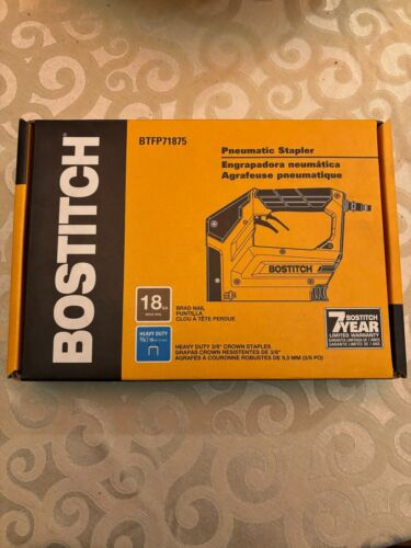 Bostitch BTFP71875 18-Gauge 3/8-in Narrow Crown Heavy Duty Pneumatic Stapler