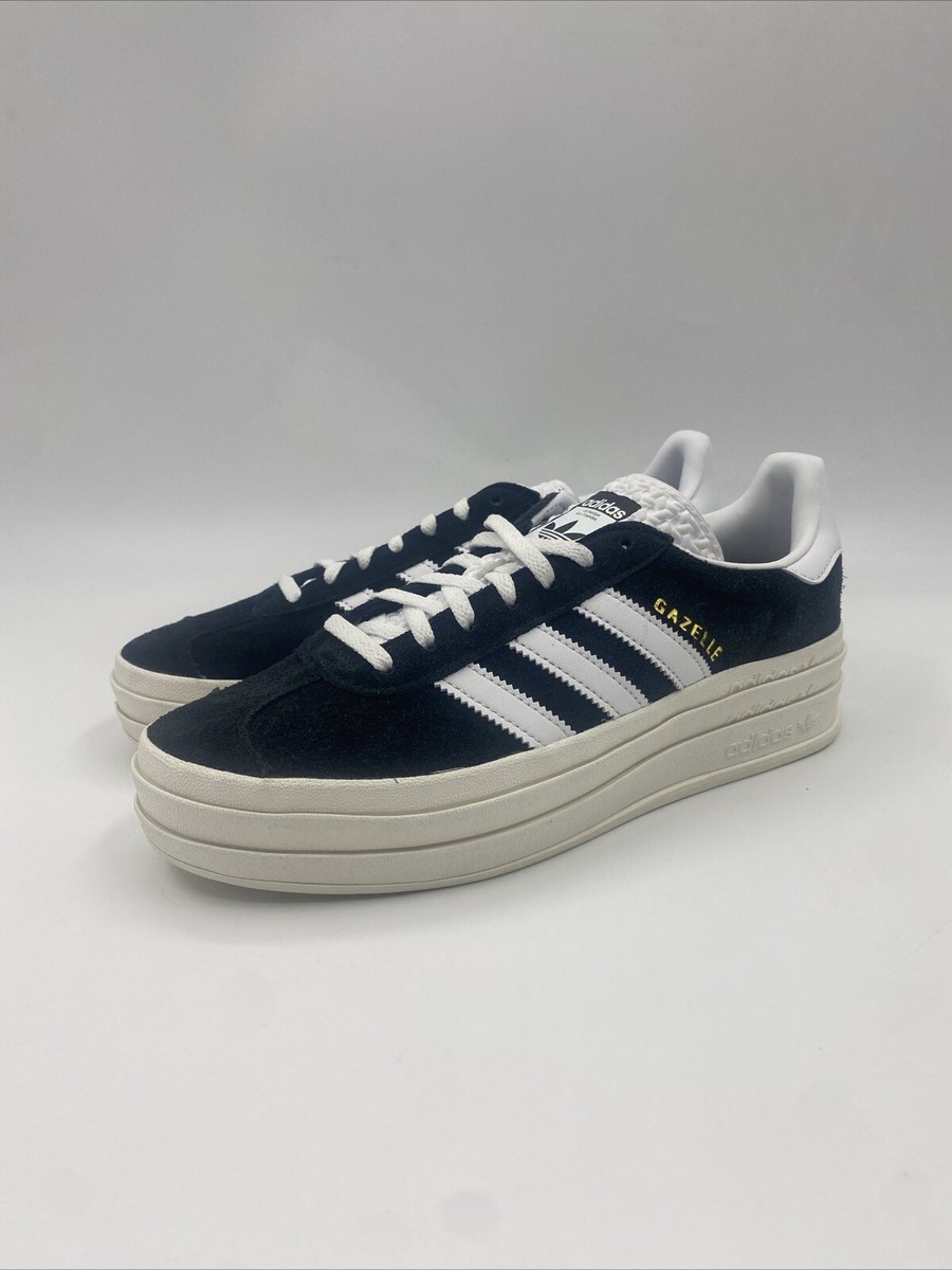 Size 9 - adidas Gazelle Bold Black White W for sale online