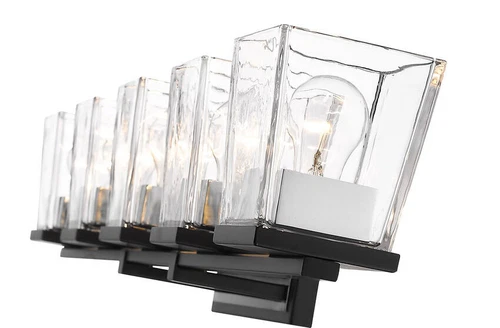 Z-Lite Bleeker Street 475-5V-MB-CH 5 x 100W Medium Bathroom Vanity Lighting - Picture 2 of 2