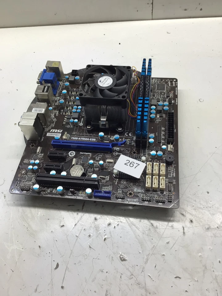 MSI FM2-A75MA-E35 AMD A8-6600K APU 3,90 GHz 8 GB - Immagine 2 di 3