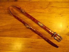 Vintage Leather "Brighton Museum Collection" Concho Coins Belt  Worldwide 