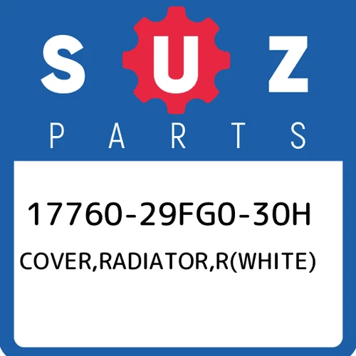 COVER, RADIATOR RH (WHITE) | MODEL K9; Includes Item(s) 50 - 50