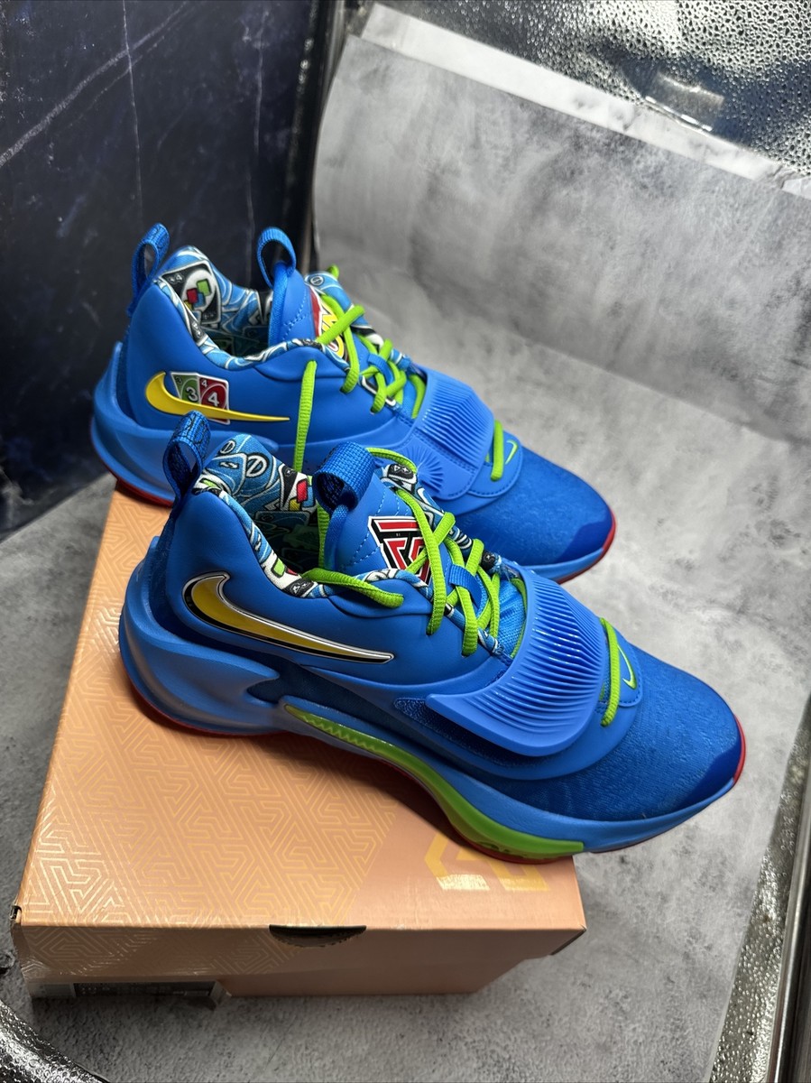 Nike Men's Sz 10.5 Zoom Freak 3 NRG Photo Blue Black White UNO