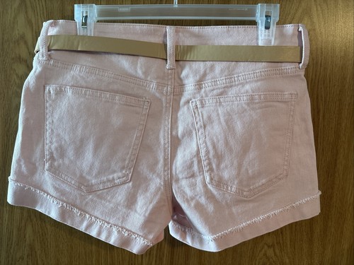 Pantalones Cortos de Denim Para Mujer Juniors No Boundaries Rosa Claro Con Cinturón Talla 11 Nuevos con Etiquetas - Imagen 4 de 6