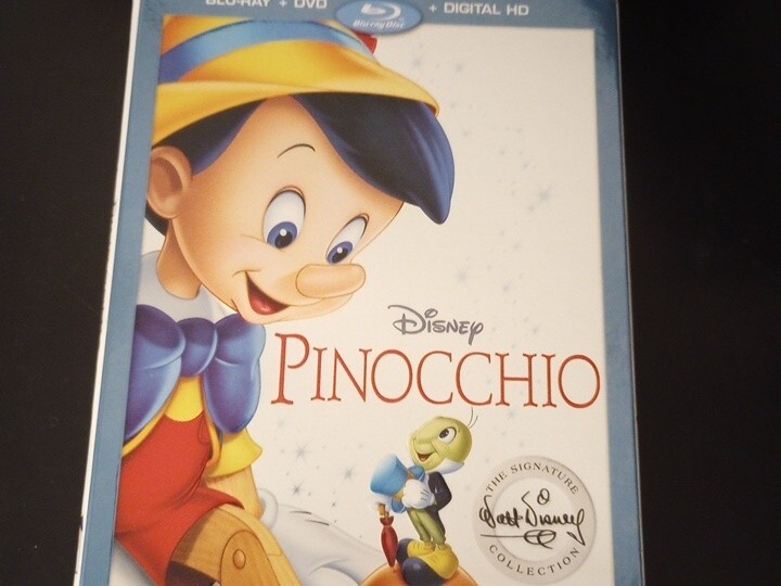 Disney's Original Pinocchio Blu-Ray & DVD In Case With