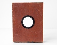 5.14"x6.8" Wooden Lens Board for Large Format Camera - 43mm Thread Brass Flange