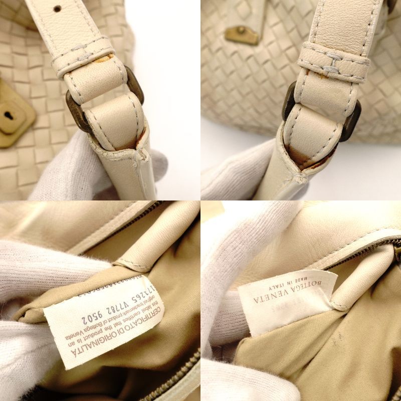 Bottega Veneta Intrecciato Roma Beige Leather Tote Bag 7-11-678 thumbnail 18