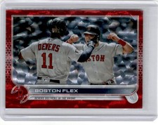 2022 Topps Update #US11 Boston Flex Red Ice Foil /199 Boston Red Sox