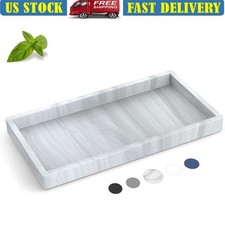 Silicone Bathroom Vanity Tray Countertop Organizer Multi-use Non-slip Storage US