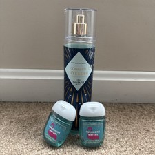 Bath  Body Works Blue Gold Confetti Daydream Fragrance Mist 8oz 2 Sanitizers
