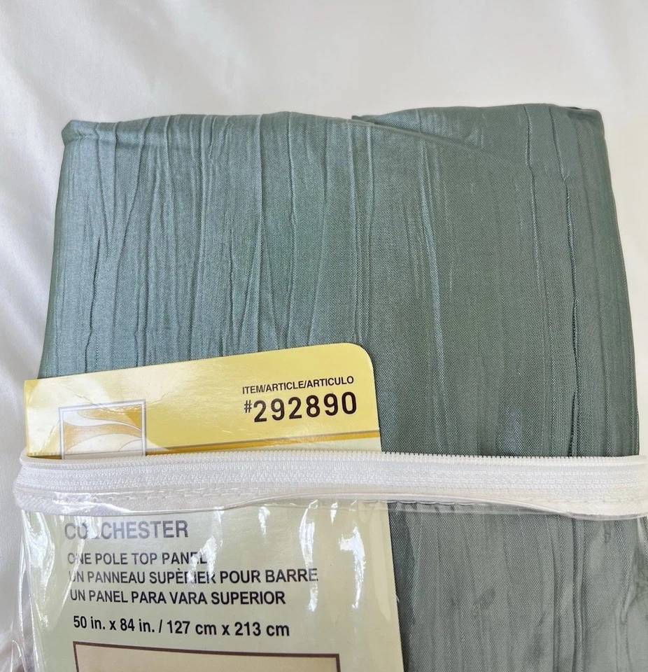 Style Selections Colchester One Pole Top Panel 50 X 84 inch, Mist (Item 292890) - Image 4 of 4