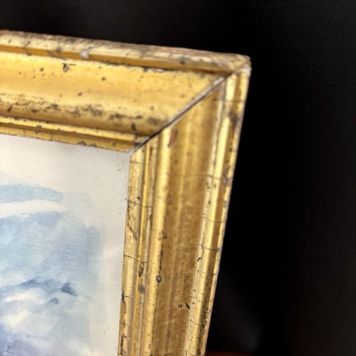 Vintage ARNO Paris Watercolor Eiffel Tower 16x9 Framed Gold Framed Art Print - Picture 4 of 9