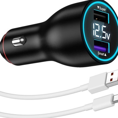 Kfz Ladegerät USB 120W Schnellladung für Xiaomi Redmi Note 13 Pro Plus