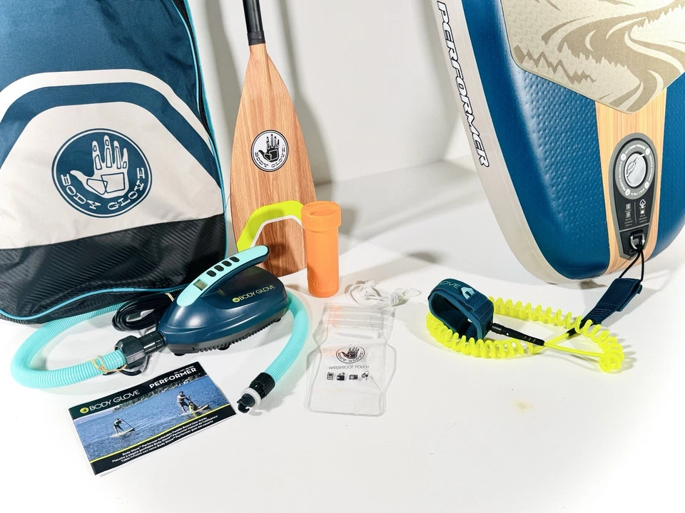Body Glove Performer, tabla de remo inflable de pie, juego completo + bomba eléctrica Foto 2 de 4