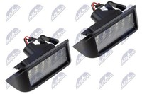 NTY ELP-CT-003 Kennzeichenleuchte FüR CitroËN Passend FüR Fiat Peugeot