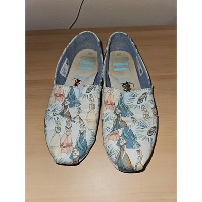 Disney x TOMS Limited Ed Cinderella Gus & Jaq Alpargata Slip-On Women's 6 shoes
