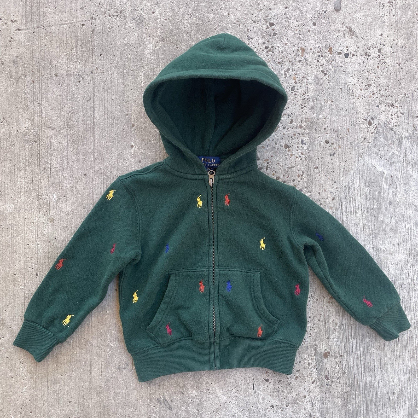 Polo Ralph Lauren bambino ragazzo multicolore pony bambino giacca zip 24M