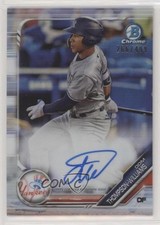 2019 Bowman Chrome Prospect Refractor 266/499 Dom Thompson-Williams Auto kf5