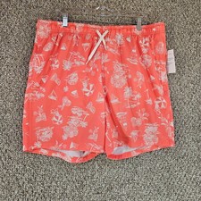 Old Navy Swim Trunks Mens XL Waist 38-40 Elastic Waist Drawstring Pockets NEW