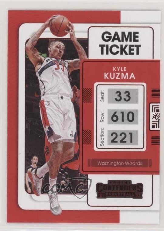 2021-22 Panini Contenders Game Ticket Red Kyle Kuzma #81 2xd