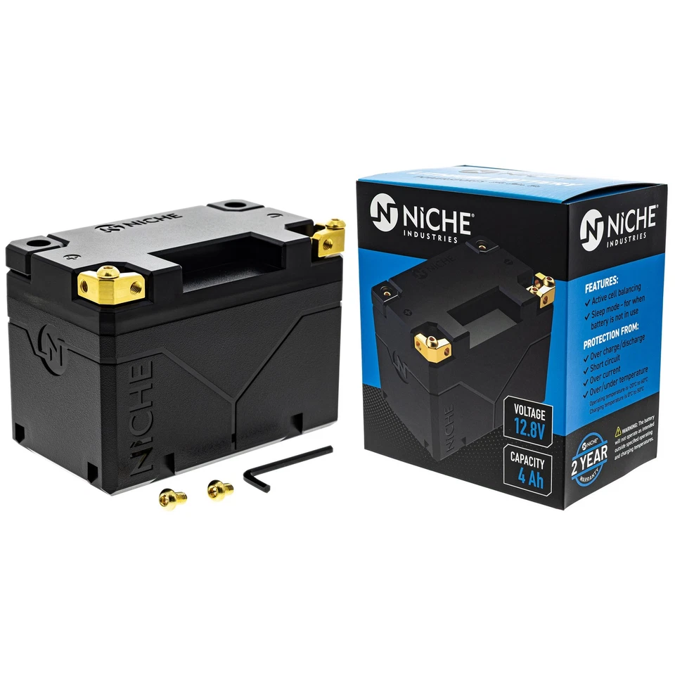 Batería de litio de nicho YTX9-BS YTZ12S 12V 4Ah 240A para motocicleta Honda Yamaha Foto 4 de 4