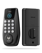 DESLOC C110 Keyless Entry Door Lock with Fingerprint - Smart Deadbolt Lock fo...