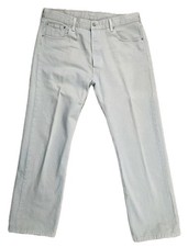 Levi's 501 Jeans Men s Size 36X30 Light Gray Button Fly 100 Cotton
