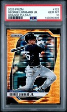 2025 Panini Prizm #122 George Lombard Jr. Orange Pulsar Prizms PSA 10 #/399