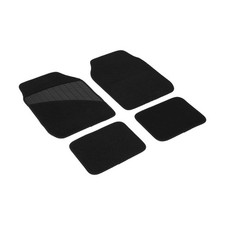 4 Pcs Car Floor Mats Universal Front Rear Rubber Black Fit Carpet Set Heavy Duty