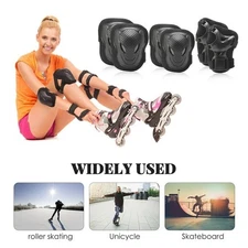 1-10x Adult Wrist Elbow Knee Pads Skateboard Roller Skate Bike Protective Gear