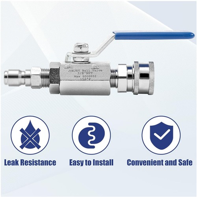 #ad High Pressure Washer Hose Valve Kit 3 8quot; Quick Connect $63.99