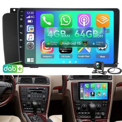 Android 15 Autoradio GPS Navi 4+64G CarPlay für Volvo XC70 V70 S60 2004-2010 DAB