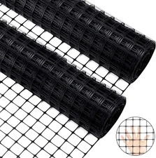 Windyun 2 Roll 100 Ft 200 Ft in Total Plastic Mesh Fence Roll Safety Constructio