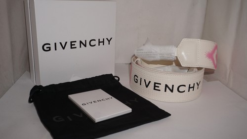 GIVENCHY Leather Strap W Hook White Pink Made In Italy
