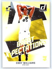 2024-25 Panini Donruss- Great X-Pectations Cody Williams #2 Jazz 