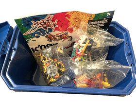 K'nex Knex Trains Planes & Automobiles Building 408 Pc Set, 55 build #12423 NIB