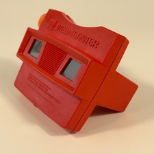 Model G Red Body Orange Rounded Handle 3D View-Master Viewer USA Working Tested