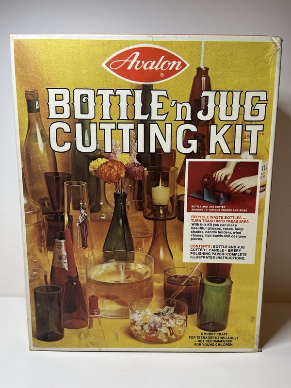 Vintage Avalon Bottle 'n Jug Cutting Decoration Kit "Turn Trash Into Treasures"