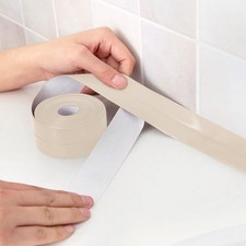 Beige Caulk Tape Self Adhesive Caulking Strip Waterproof Peel  Stick Seal Toile