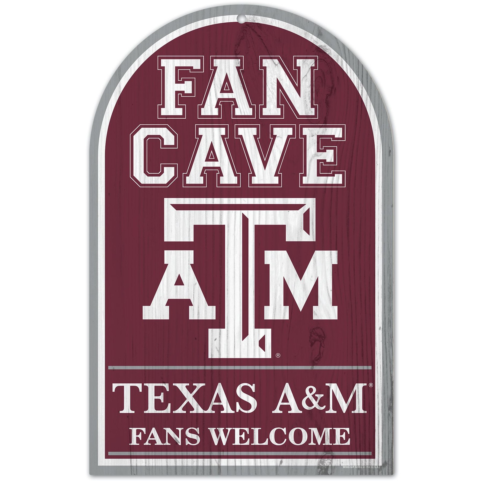 Texas A&M Aggies Sign 11x17 Wood Arched Fan Cave | eBay