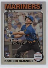 2024 Heritage High Number Rookies Chrome Silver Border /225 Dominic Canzone 19c6