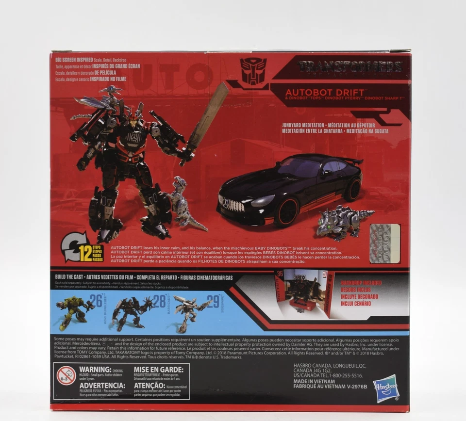 Transformers Generations Studio Series 36 Drift & Dinbots Tops, Pterry & Sharp T - Image 2 of 4