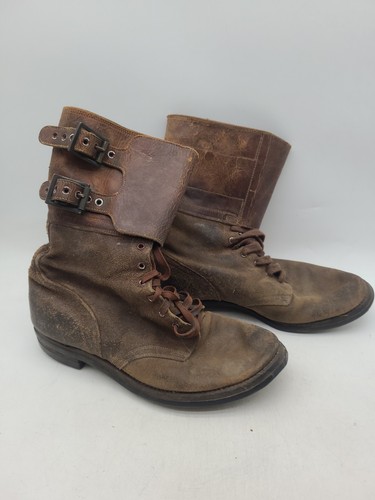 Original US WW2 Double Buckle Boots Size 8