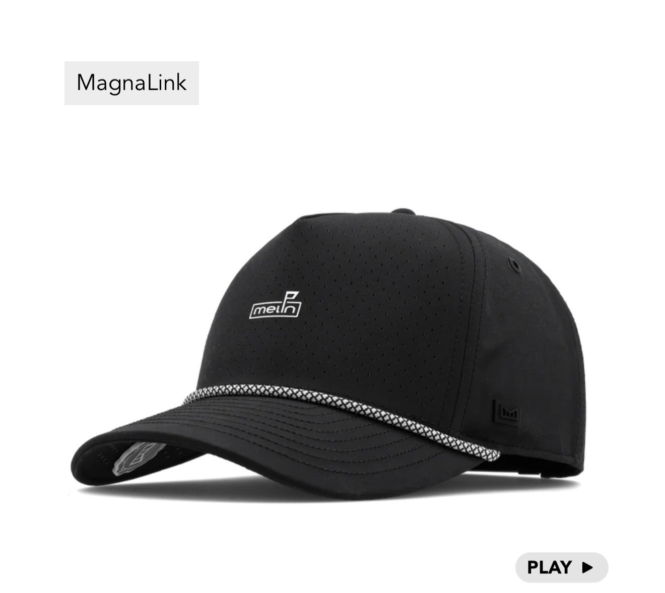 New Melin Odysea Rope Links FDN Snapback Hat - Men's - XL Size  / Black