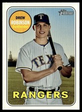 2018 Topps Heritage Drew Robinson Texas Rangers #678