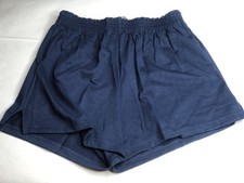 NWOT NOS Vintage 90s Y2K Soffe Blue Cotton Polyester Cheer Gym Shorts Medium