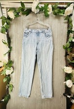 Abercrombie Fitch The 90s Straight Ultra High Rise Jeans Size 32/14 L Womens